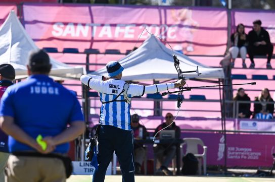 Esteban Silva compitiendo en Rosario. Foto: Secretaría de Deporte y Turismo de Rosario.
