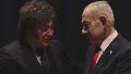 Milei y el primer ministro israelí, Benjamín Netanyahu.