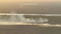 La zona de isla donde se originó el incendio. (Bomberos Voluntarios Rosario)