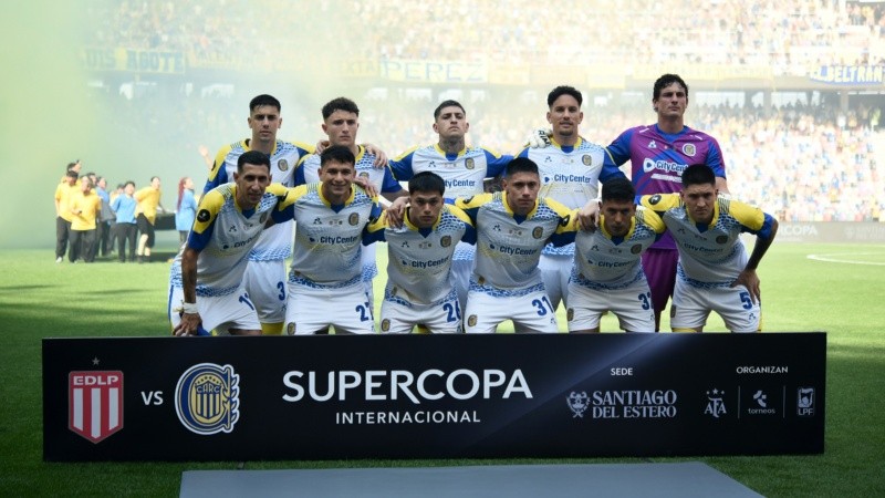 Los titulares de Central en la final contra Estudiantes de La Plata.