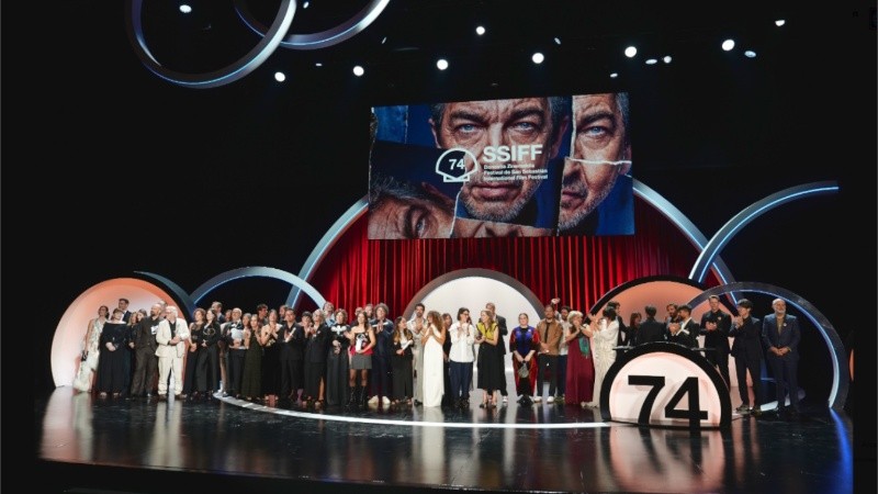Una postal del cierre de la 74 edición del Festival de Cine de San Sebastián (X/@sansebastianfes)