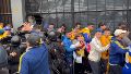 Los disturbios sucedieron una hora antes del comienzo del enfrentamiento