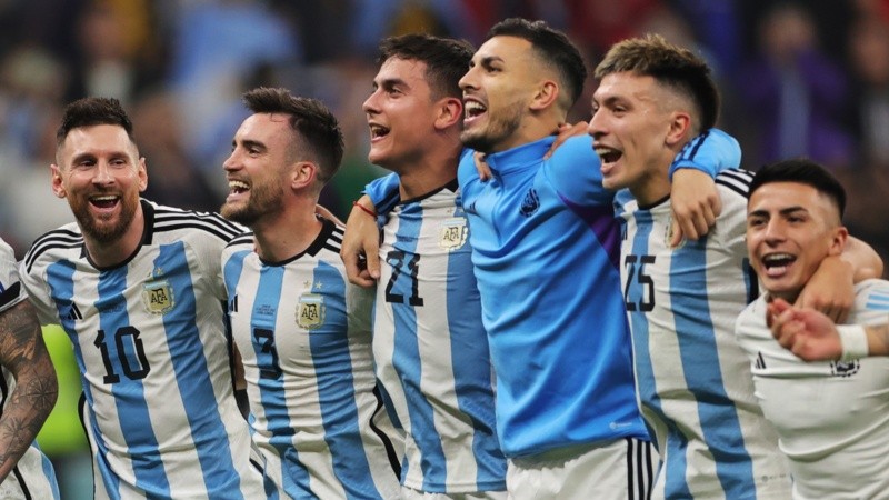 Todos los campeones en Qatar fueron invitados al amistoso ante Benín en Buenos Aires. (archivo EFE)