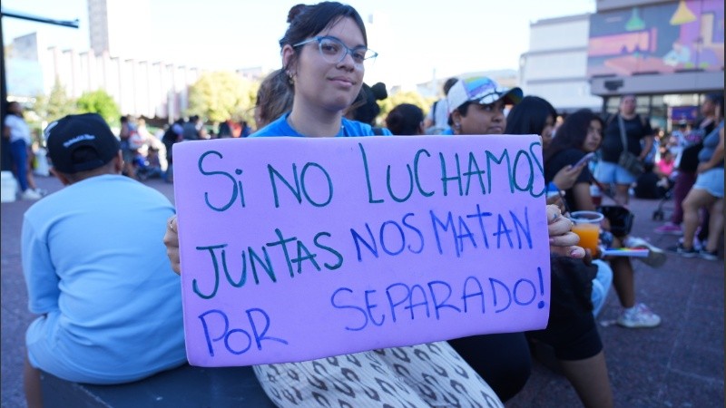 Imagen de archivo del 25N en Rosario.