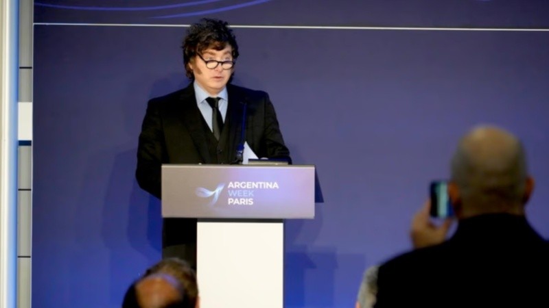 Javier Milei en Francia