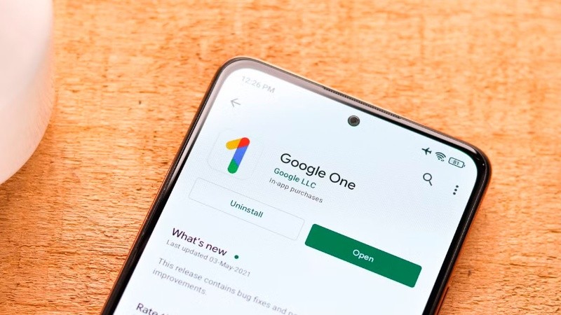 Google One es la aplicación de almacienamiento en la nube.
