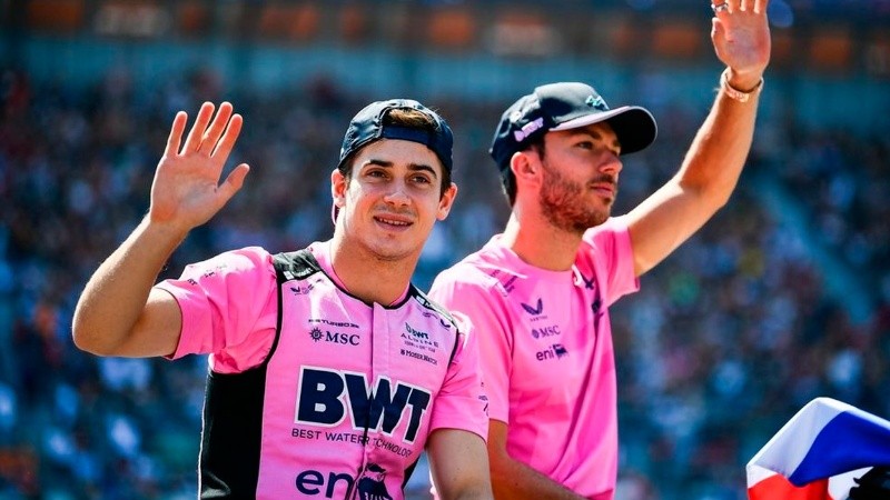 Franco Colapinto y Pierre Gasly.