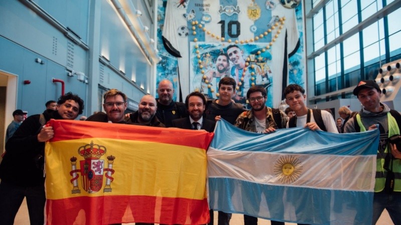 Argentina y España unidas desde Rosario.