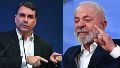 El senador Flávio Bolsonaro y el presidente Luiz Inácio Lula da Silva (EFE)