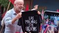 Lula comenzó el cierre de su campaña con una multitudinaria caravana en Río y posó con una remera de Malvinas.