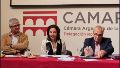 Gisela Minervino, en la asamblea que la convirtió en presidenta de la Cámara Argentina de la Construcción, delegación Rosario