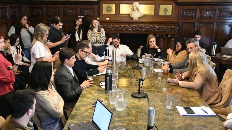 La Mesa de Trabajo que se realizó el viernes.