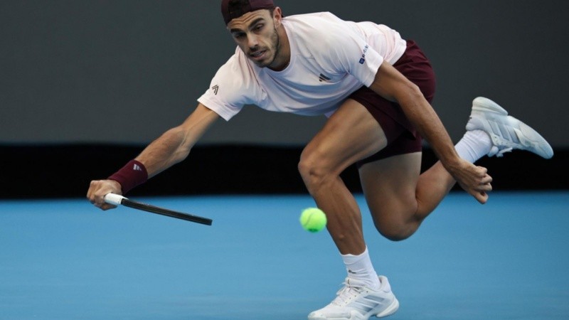 Cerúndolo este domingo en los cuartos de final del Abierto de China (EFE).