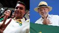 Flávio Bolsonaro y Lula da Silva se disputan la presidencia de Brasil.