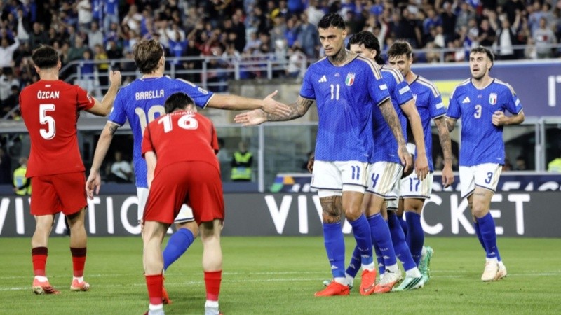 Scamacca abrió la cuenta para la Nazionale. (EFE)