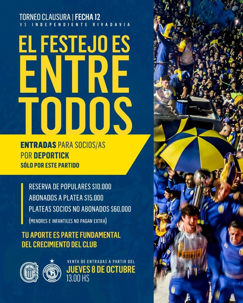 La reserva de lugares se habilitará este jueves 8 de octubre desde las 13.&nbsp;