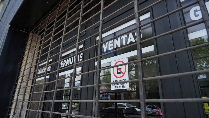 El frente del local, que ya fue desmantelado (Alan Monzón/Rosario3)