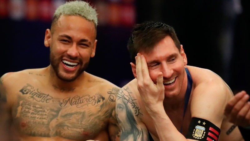 Messi y Neymar.