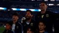 El momento del himno: profunda emoción de Messi y todo el plantel argentino en el Monumental.
