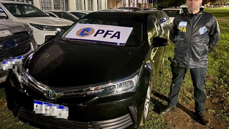 Uno de los autos secuestrados en los operativos.&nbsp;