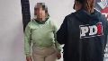 La joven detenida por la PDI.