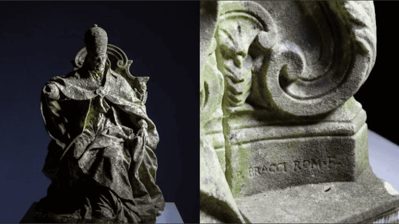 La escultura no había sido reconocida y estaba apunto de ser tirada.