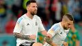 Messi y Papu Gómez durante el Mundial 2022.