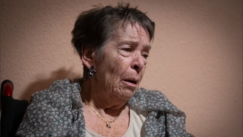 Maricarmen, 87, antes de su desalojo, hace dos semanas.