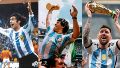 Kempes, Maradona y Messi.