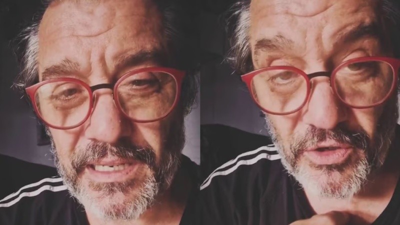 El actor grabó un video tras salir en libertad