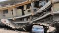 Varias construcciones colapsaron tras el fuerte temblor.