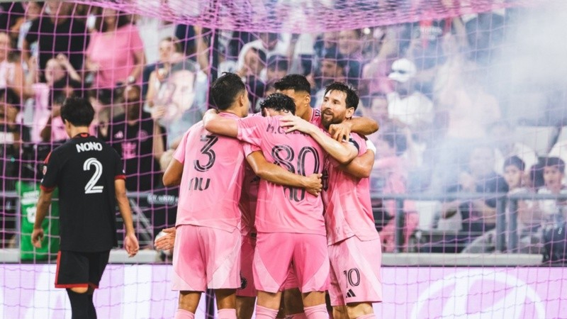 Lionel Messi volvió a celebrar otro triunfo en el Inter Miami.