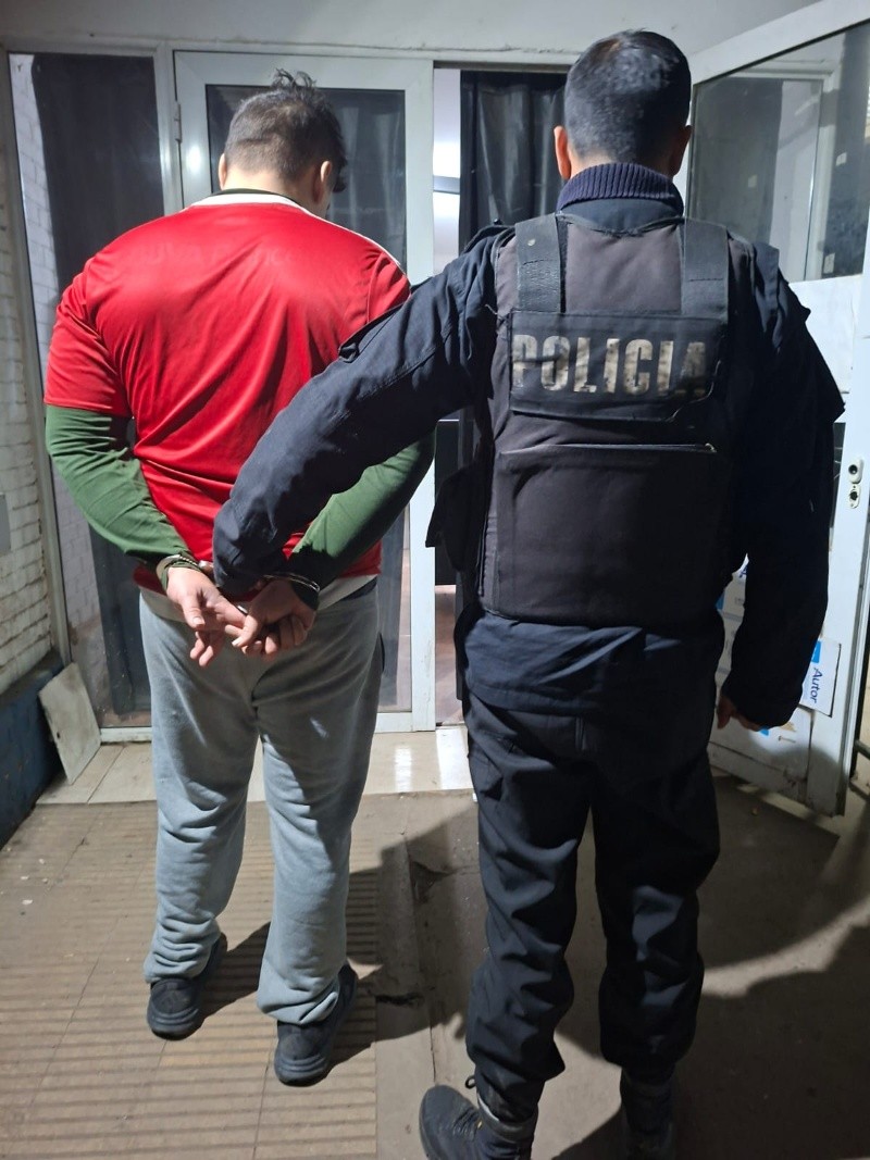 &nbsp;El detenido.