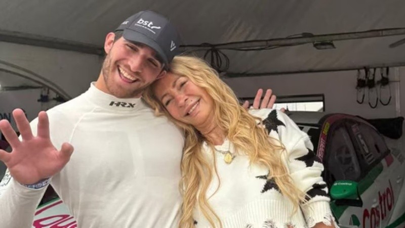 Valentín y su abuela, Cris Morena.&nbsp;