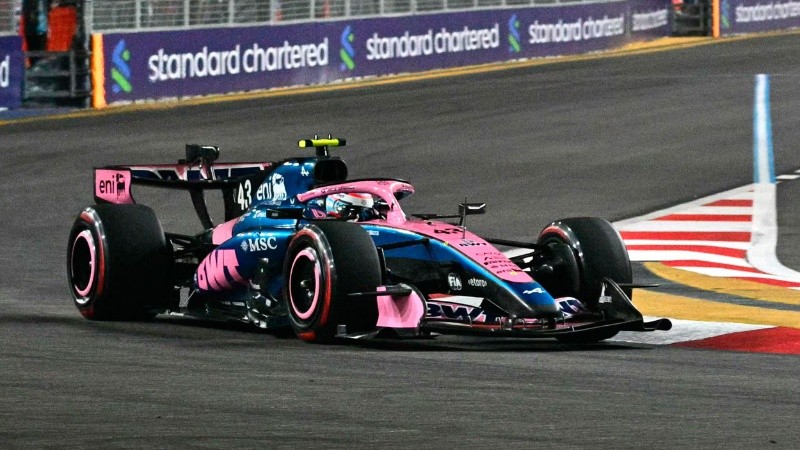 Franco Colapinto no sumó puntos en Singapur.