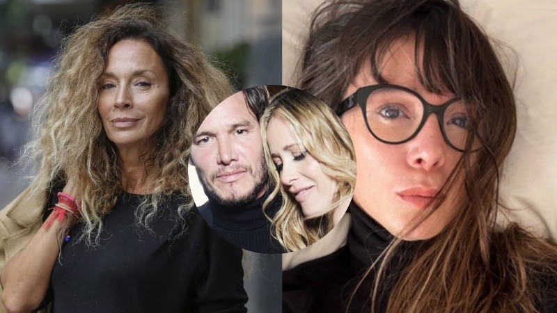 Ana Paula Dutil y Mariana Marx, con la ahora expareja de Emanuel y Julieta Prandi en el centro.