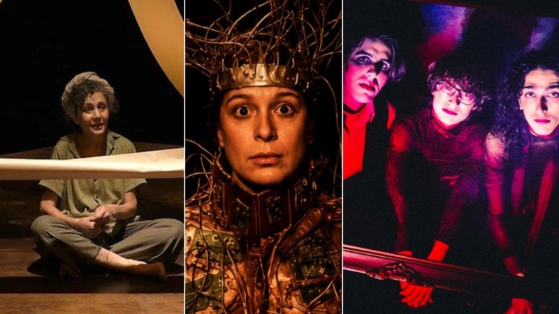 Parte de la cartelera teatral en Rosario.