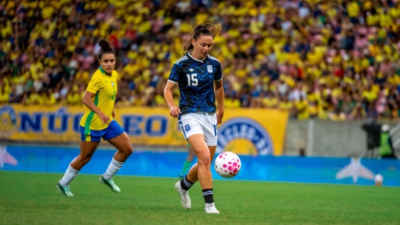 La selección argentina empató en Brasil por 2 a 2. Foto: AFA.