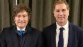 Javier Milei y Diego Santilli.