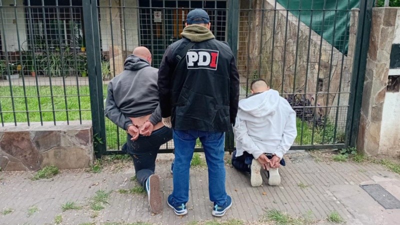 La detención de la dupla de ladrones, el 28 de septiembre, en Achira al 600.