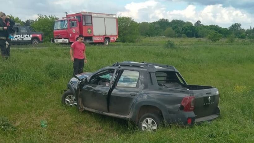 El choque en la autopista a Córdoba (X/@emergenciasAR).