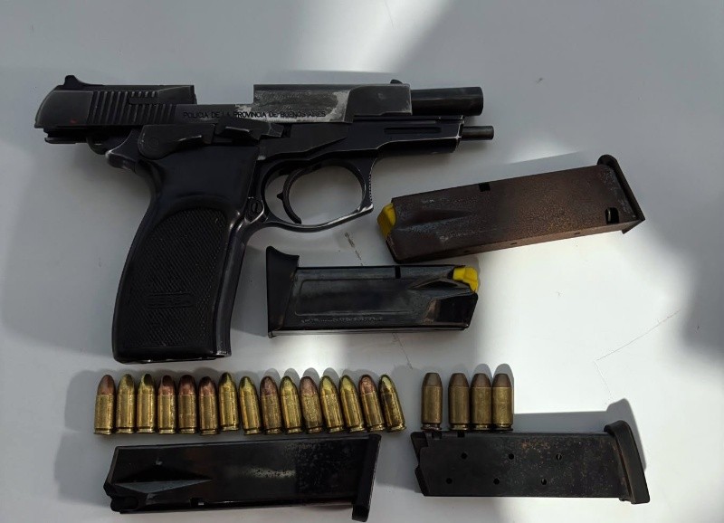 La pistola que supo pertenencer a la Bonaerense.