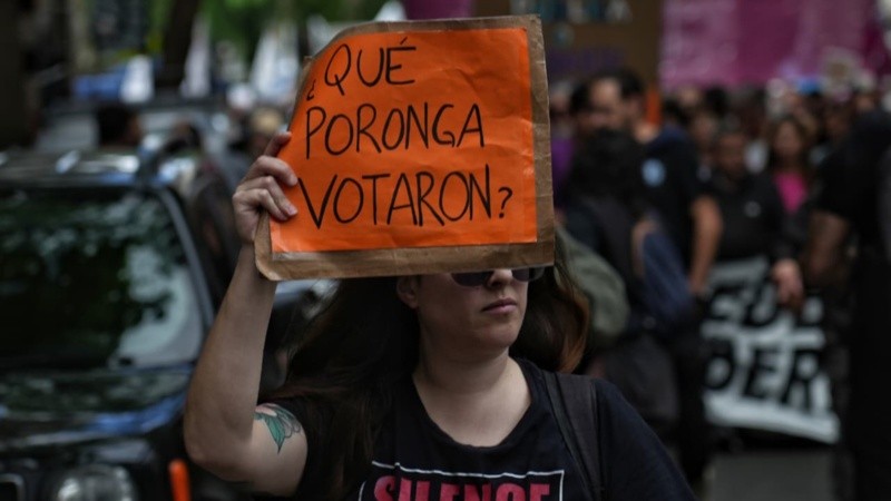 La marcha por el centro de la ciudad (Alan Monzón/Rosario3).