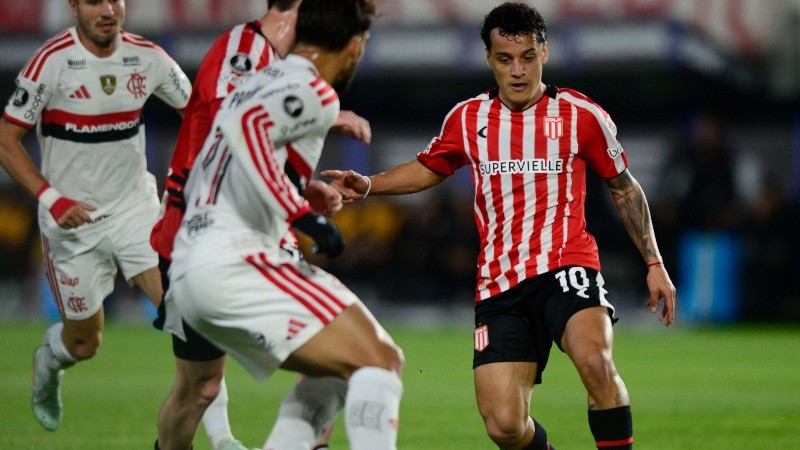 Tiago Palacios. Estudiantes de La Plata vs Flamengo. Semifinal Copa Libertadores de America.