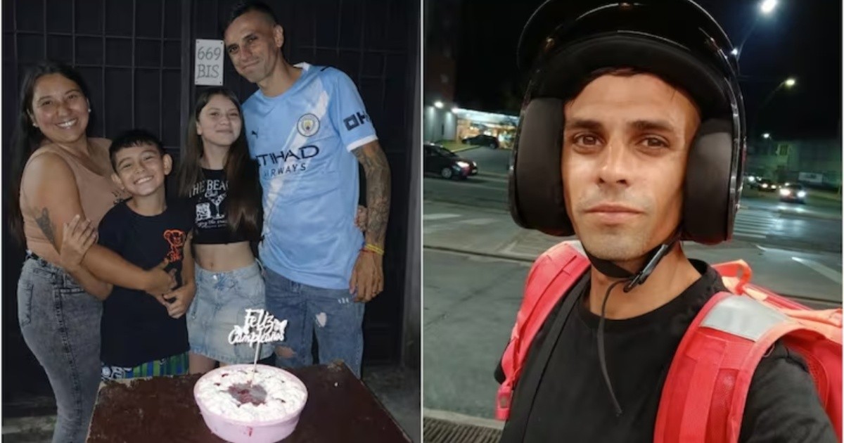 El exfutbolista Matías Rosso perdió la visión de un ojo y vende sándwiches en bici para mantener a sus hijos