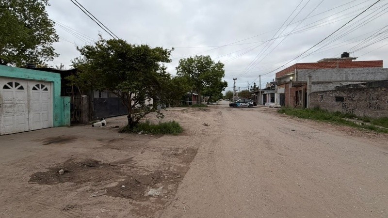 La escena donde fue la balacera.