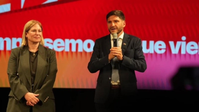 La diputada Gisela Scaglia y el gobernador Maximiliano Pullaro (Instagram/giselascaglia)