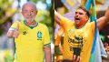 Los candidatos Lula Da Silva y Flávio Bolsonaro.