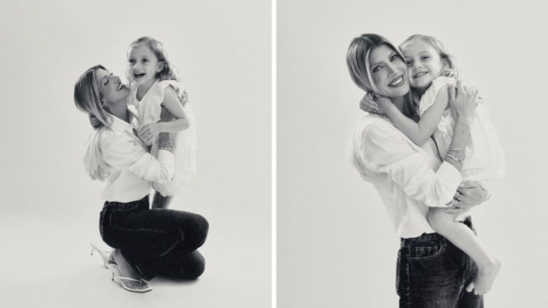 La modelo junto a su pequeña hija. (Instagram)&nbsp;