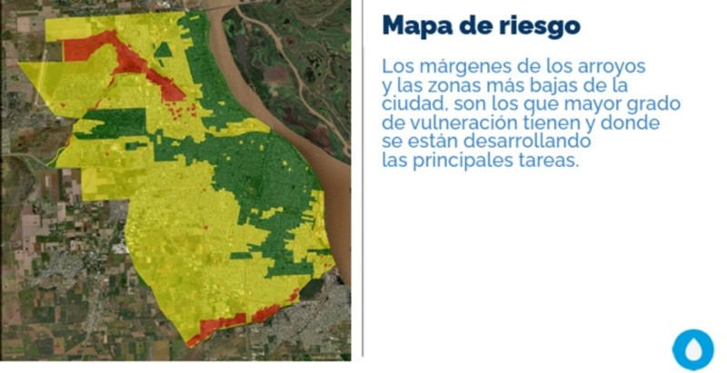 &nbsp;El mapa de riesgo incluido en el documento de la Municipalidad.